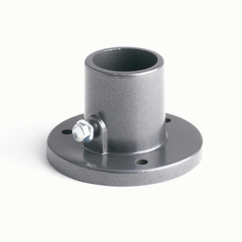 Podstavec pro sloupek Bekaclip profil Ø 48 mm k instalaci na podezdívku, antracit, pozinkovaný, poplastovaný