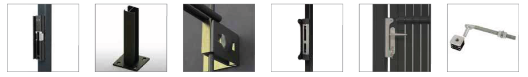 Kování a příslušenství Locinox pro brány Egidia